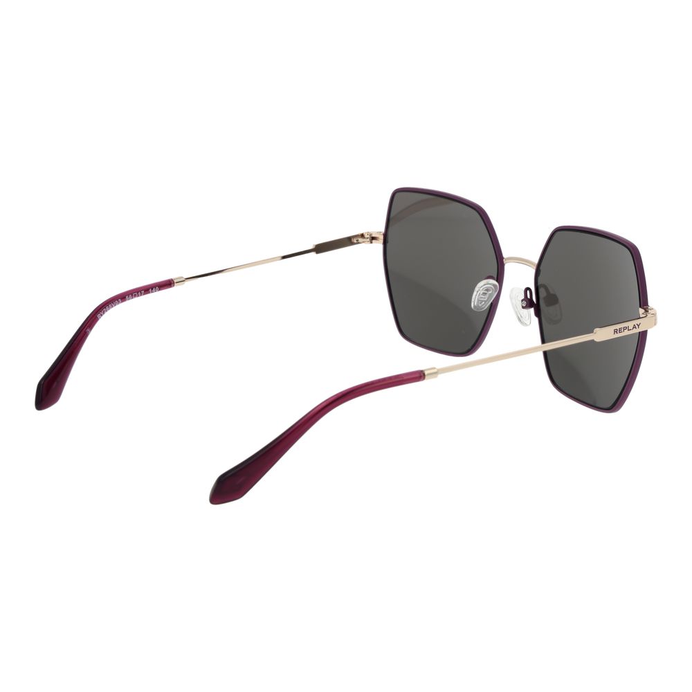 Replay Purple Metal Sunglasses