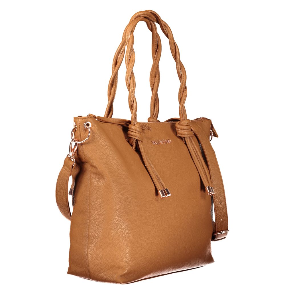 Valentino Brown Polyethylene Handbag