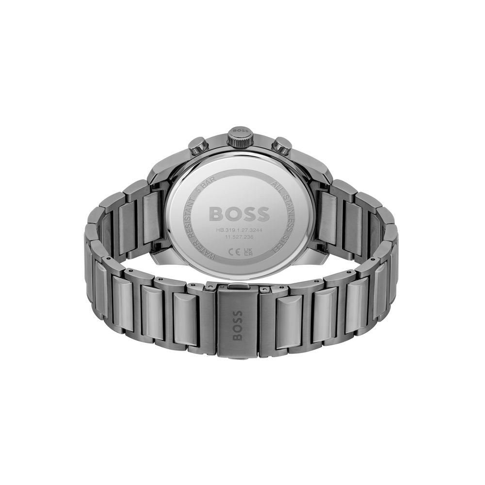 Hugo Boss Gray Stainless Steel Dress Watch
