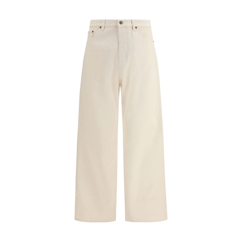Valentino Beige Cotton Casual Pants