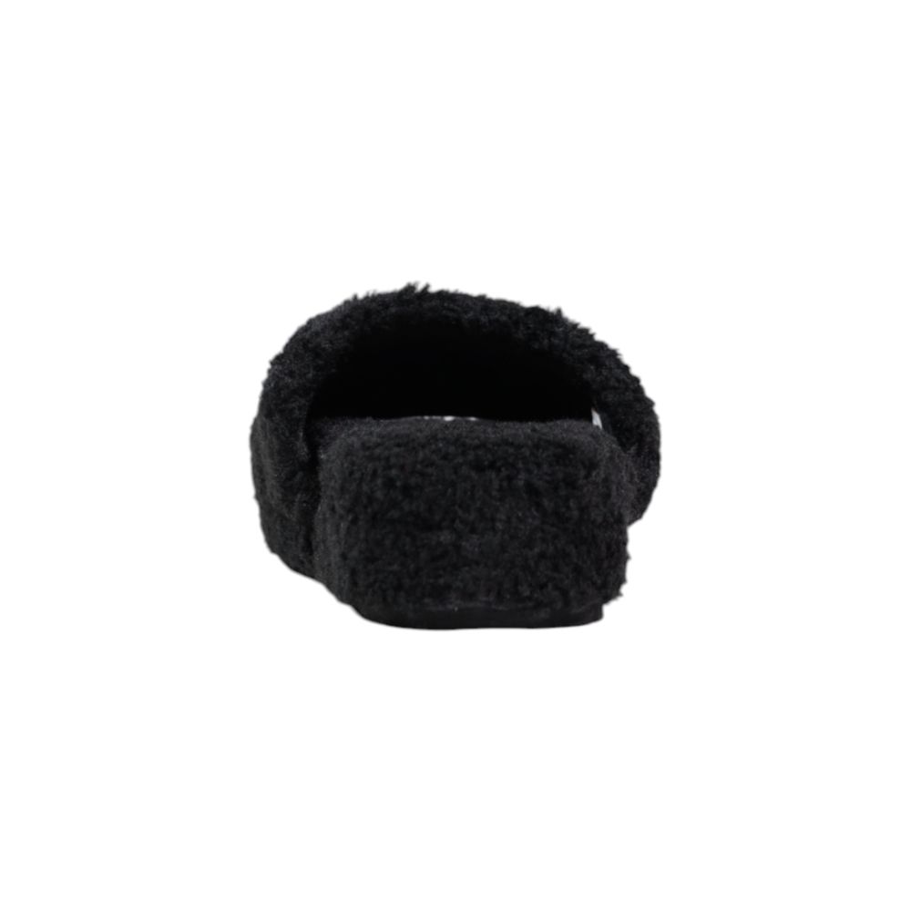 Ralph Lauren Black Textile Slippers