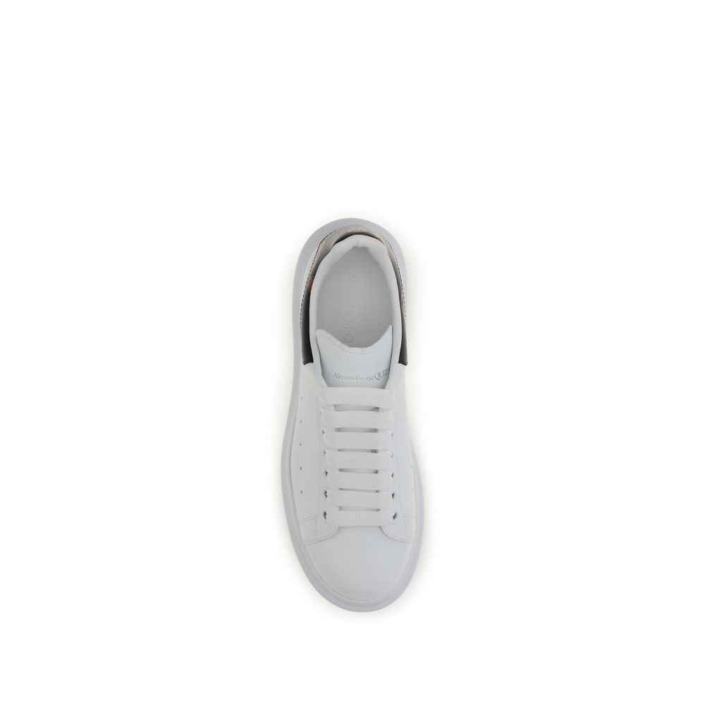 Alexander McQueen White Calf Leather Bos Taurus Low Top Sneakers