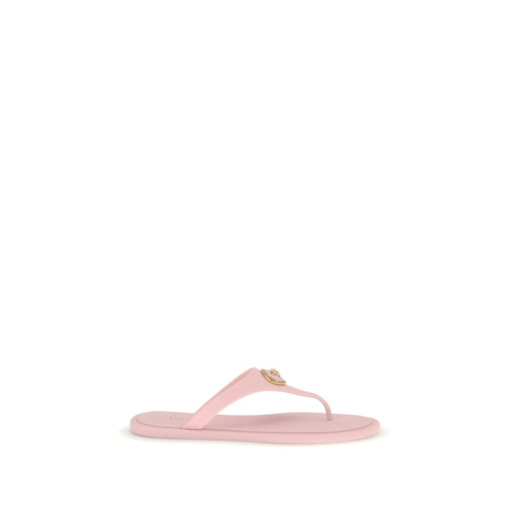 Versace Multicolor Rubber Flip-Flop Sandals