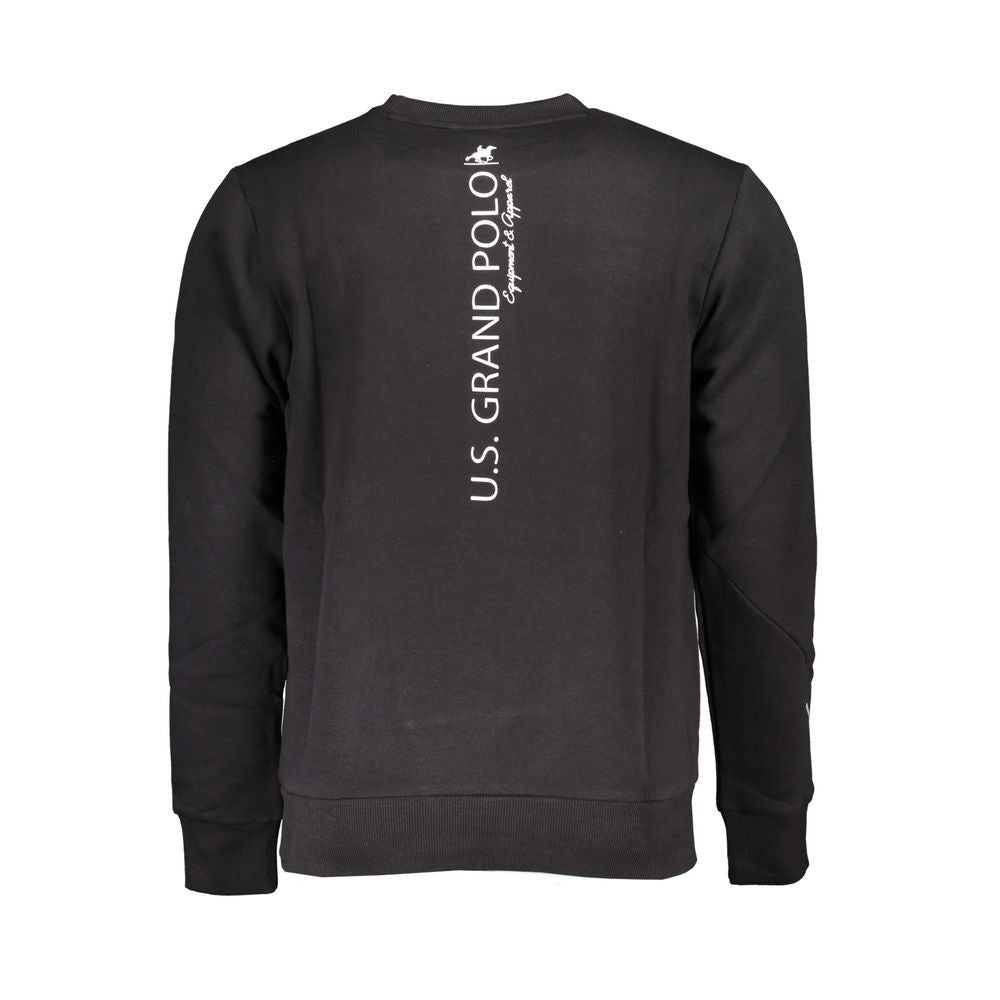 U.S. Grand Black Cotton Men Sweatshirt