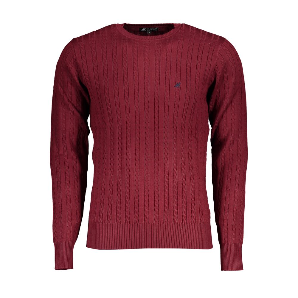 U.S. Grand Red Viscose Men's Sweater