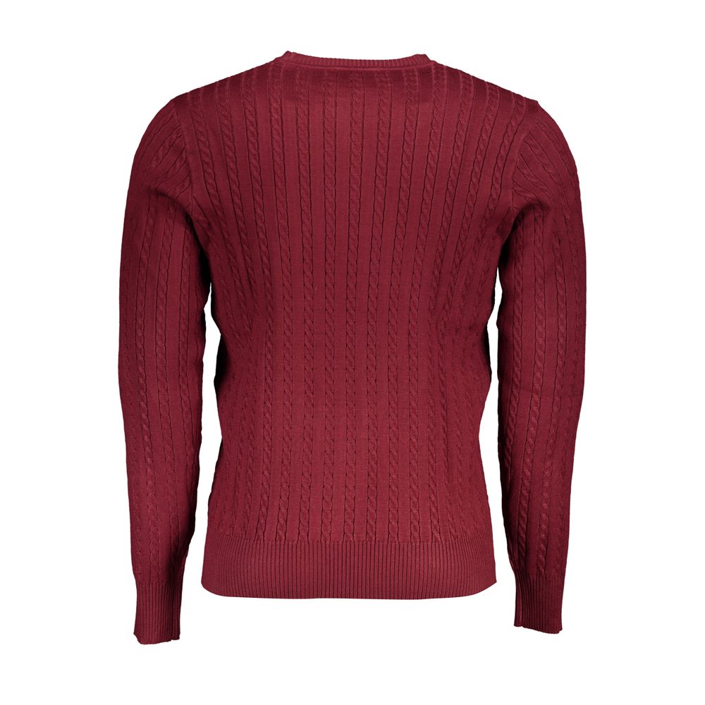U.S. Grand Red Viscose Men's Sweater