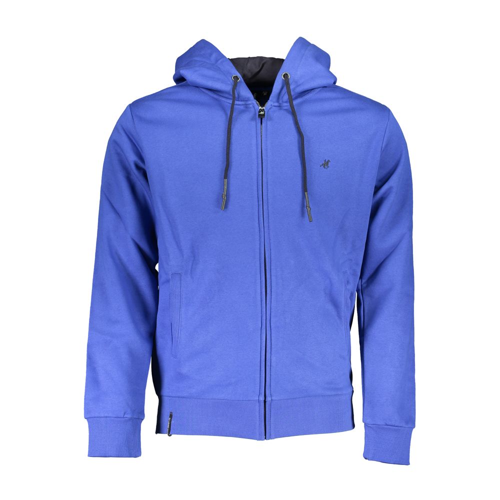 U.S. Grand Blue Cotton Men Hoodie