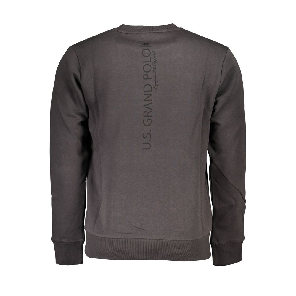 U.S. Grand Gray Cotton Men Sweatshirt