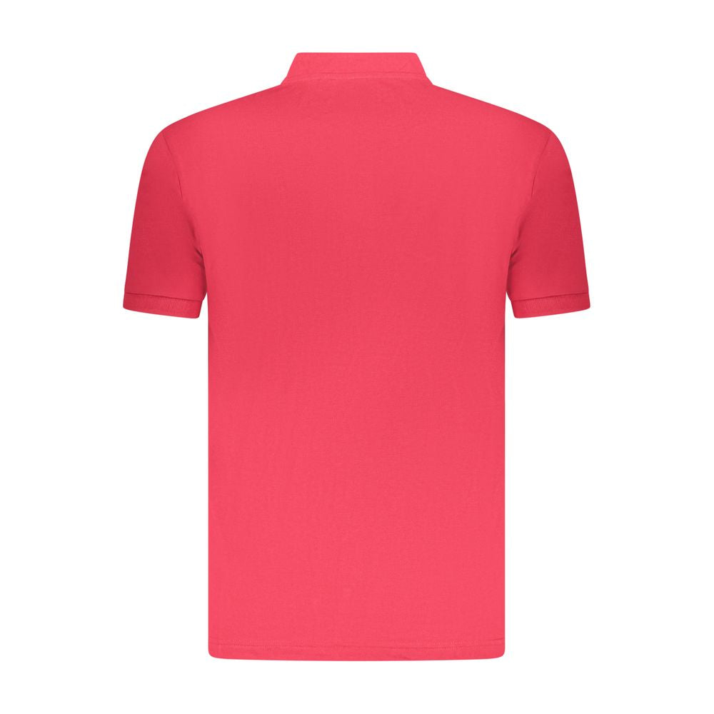 U.S. Grand Red Cotton Men Polo Shirt