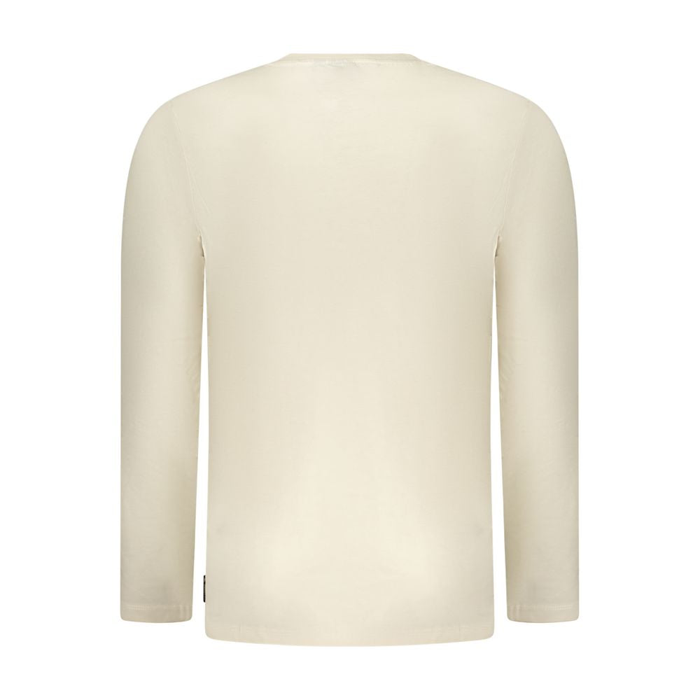 U.S. Grand Beige Cotton Men T-Shirt