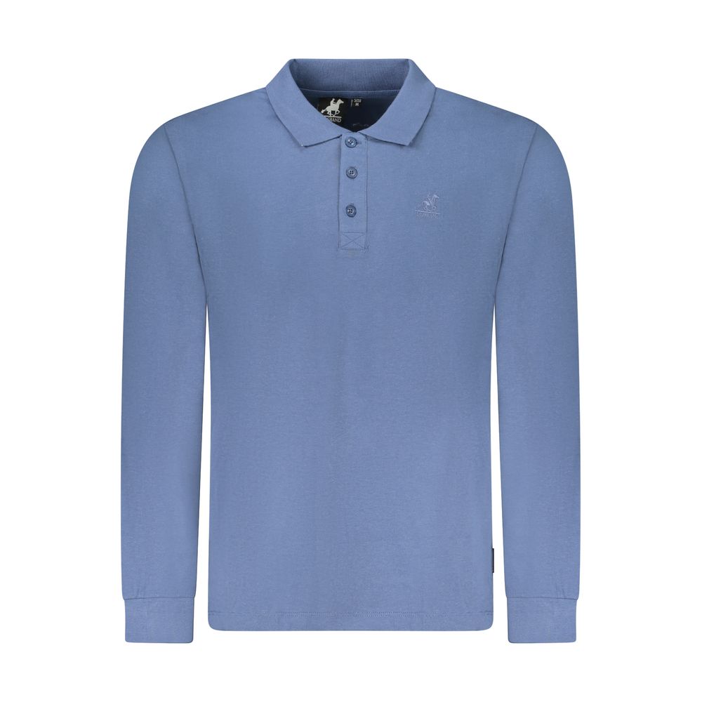 U.S. Grand Blue Cotton Men's Polo Shirt