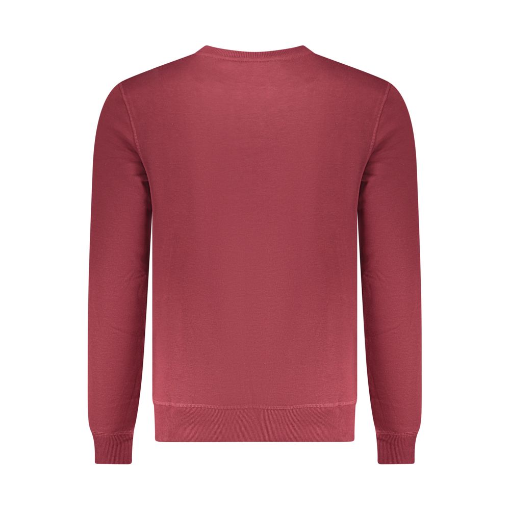 U.S. Grand Red Polyester Men Sweatshirt