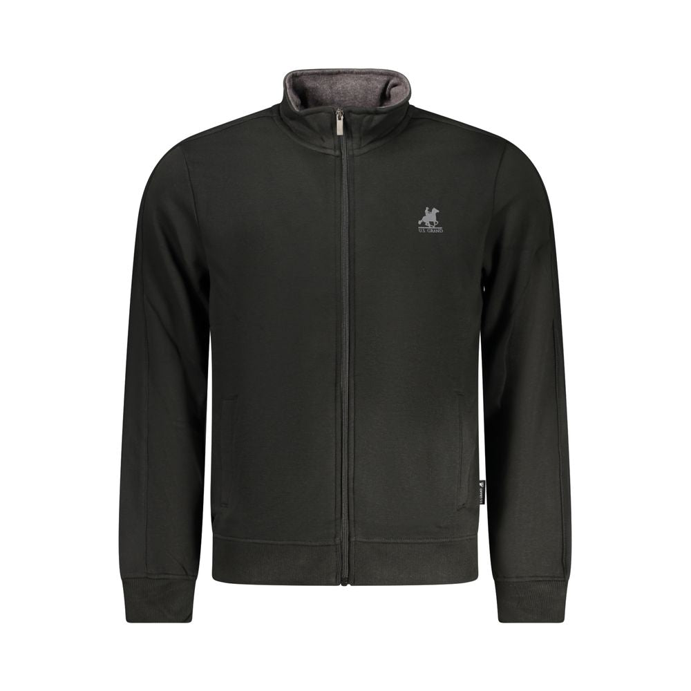 U.S. Grand Black Cotton Men Sweatshirt