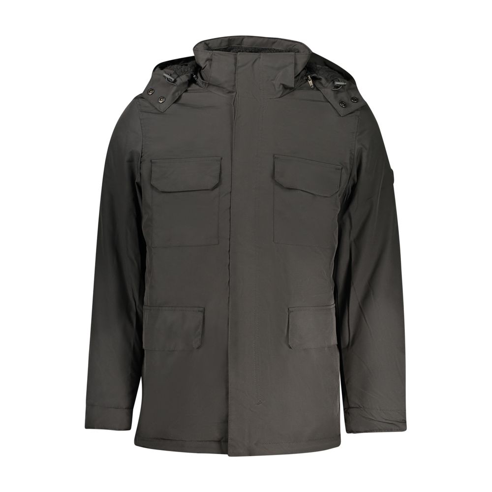 U.S. Grand Black Polyester Mens Jacket