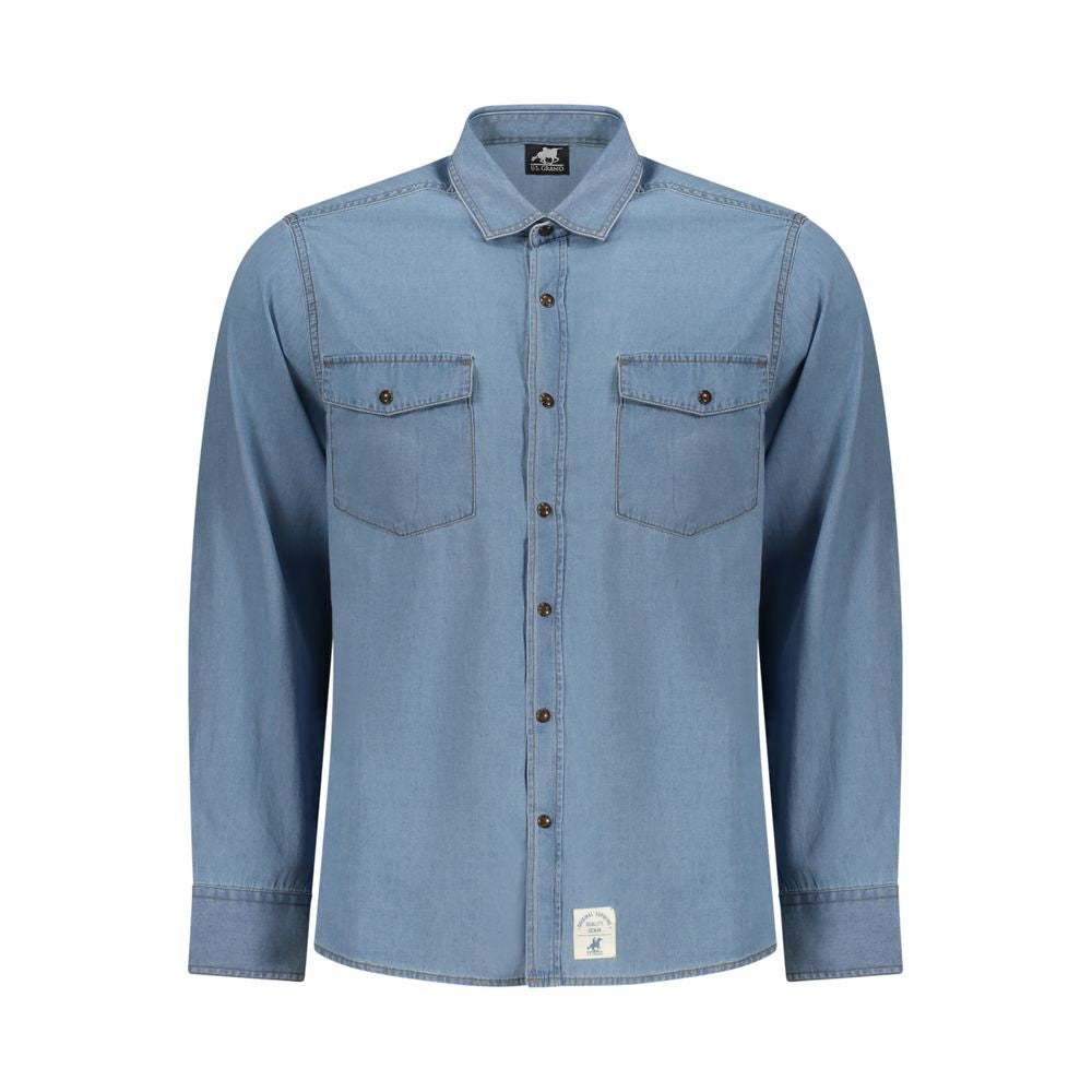 U.S. Grand Azzurro Cotton Mens Shirt