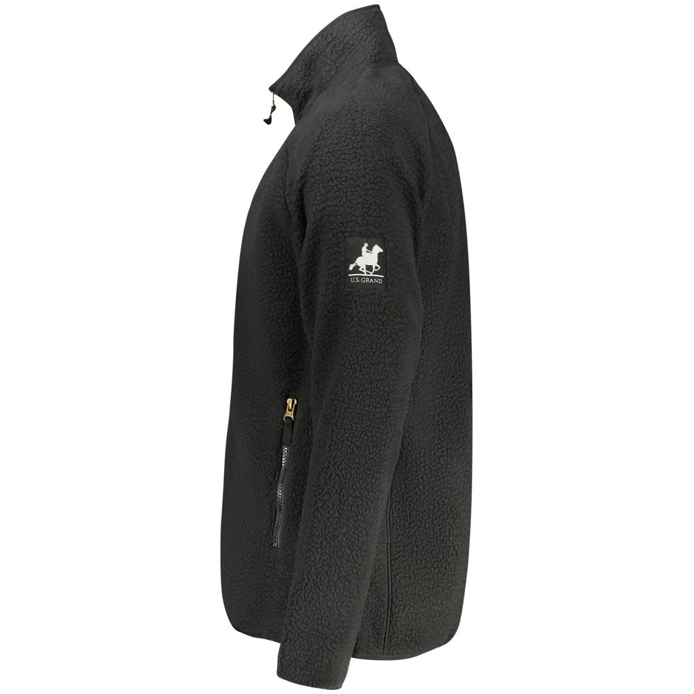 U.S. Grand Black Polyester Men's Sweatshirt