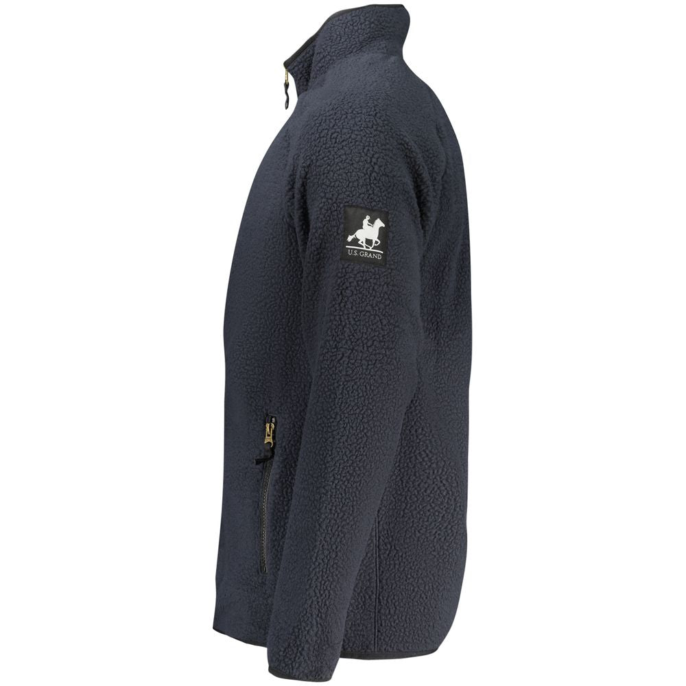 U.S. Grand Blu Polyester Men Sweatshirt