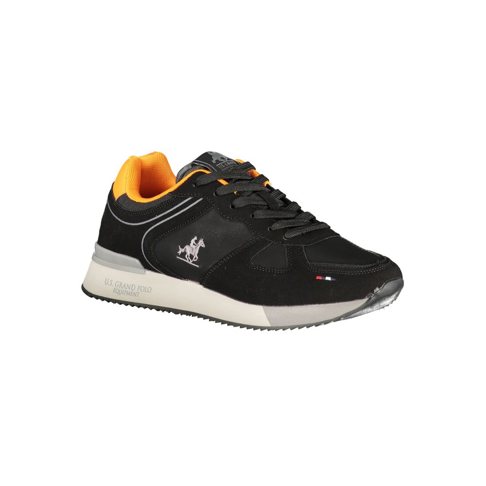 U.S. Grand Black Polyurethane Men Sneaker