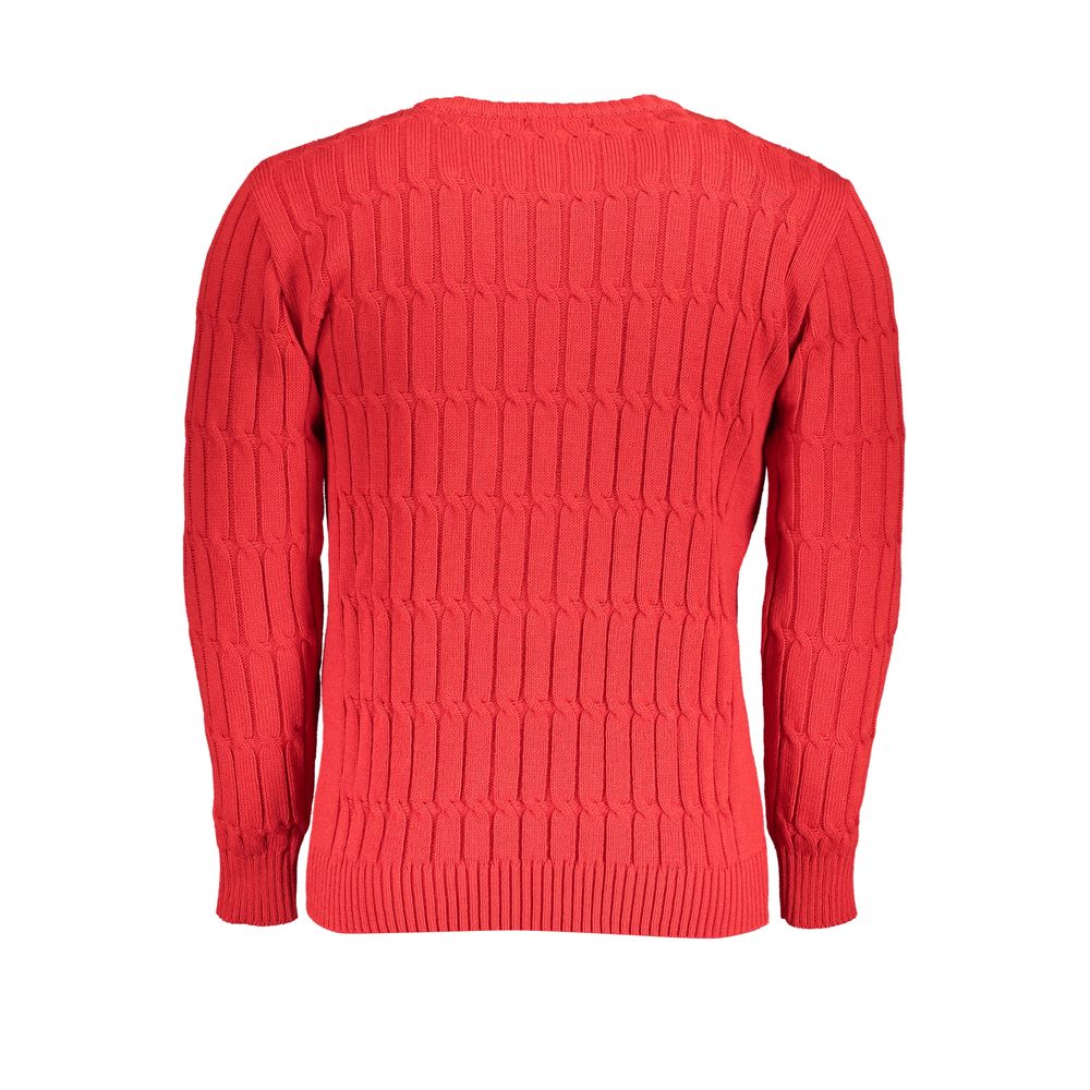 U.S. Grand Rosso Acrylic Men Sweater