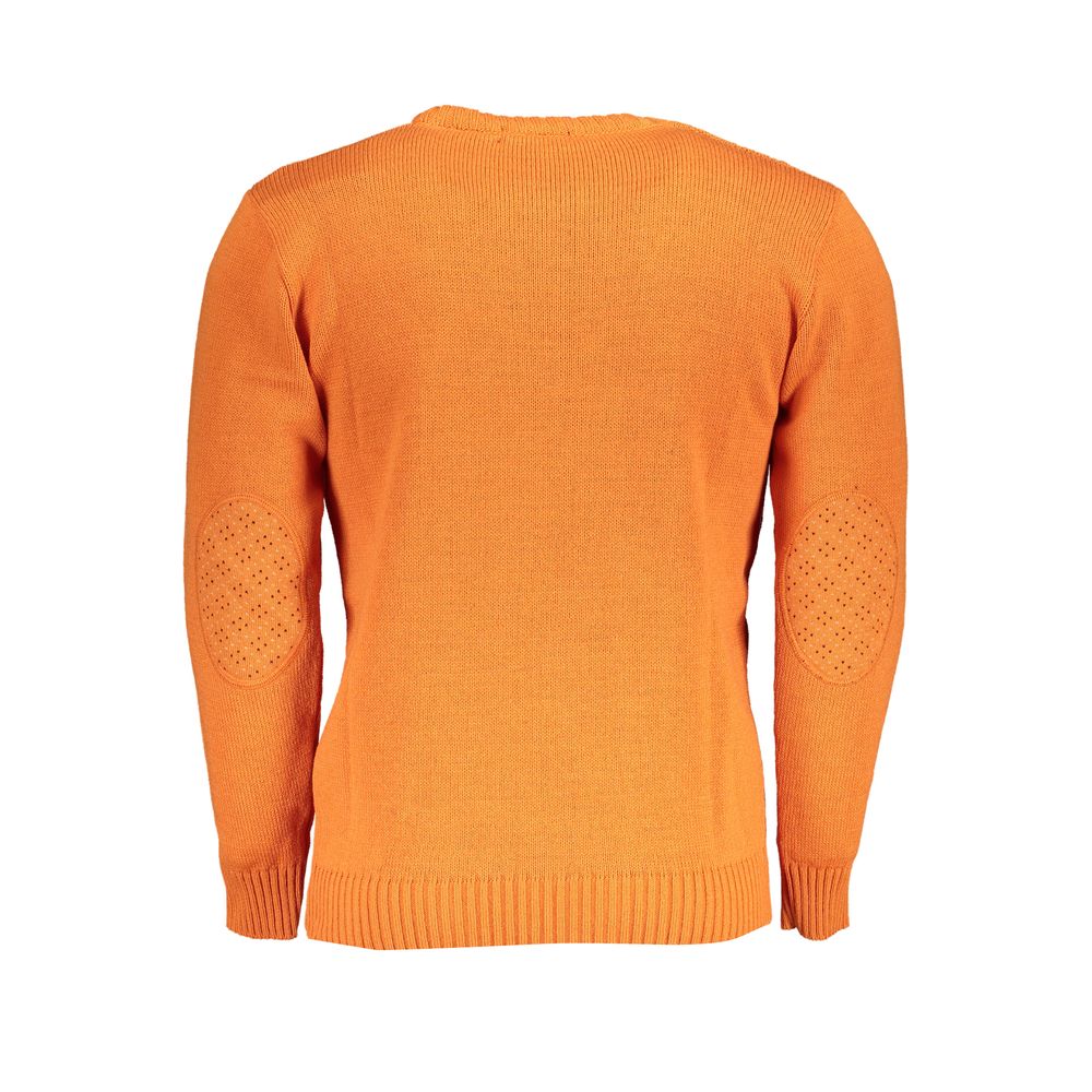 U.S. Grand Arancione Acrylic Men Sweater