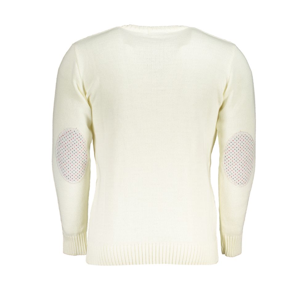 U.S. Grand Bianco Acrylic Men Sweater