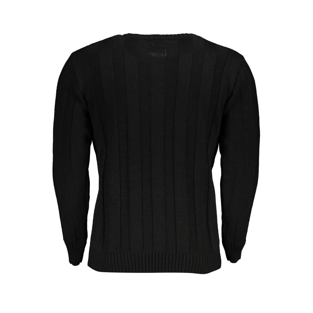 U.S. Grand Black Acrylic Men's Sweater