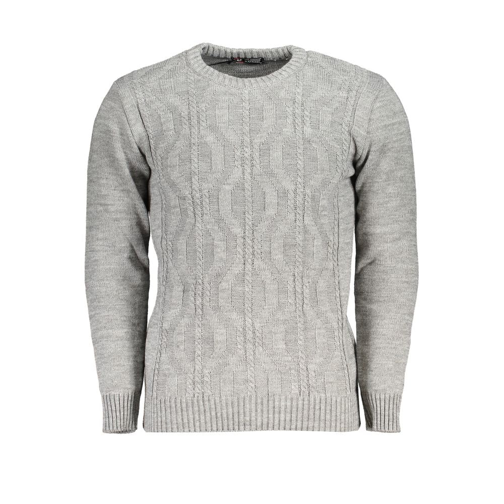 U.S. Grand Grigio Acrylic Men Sweater