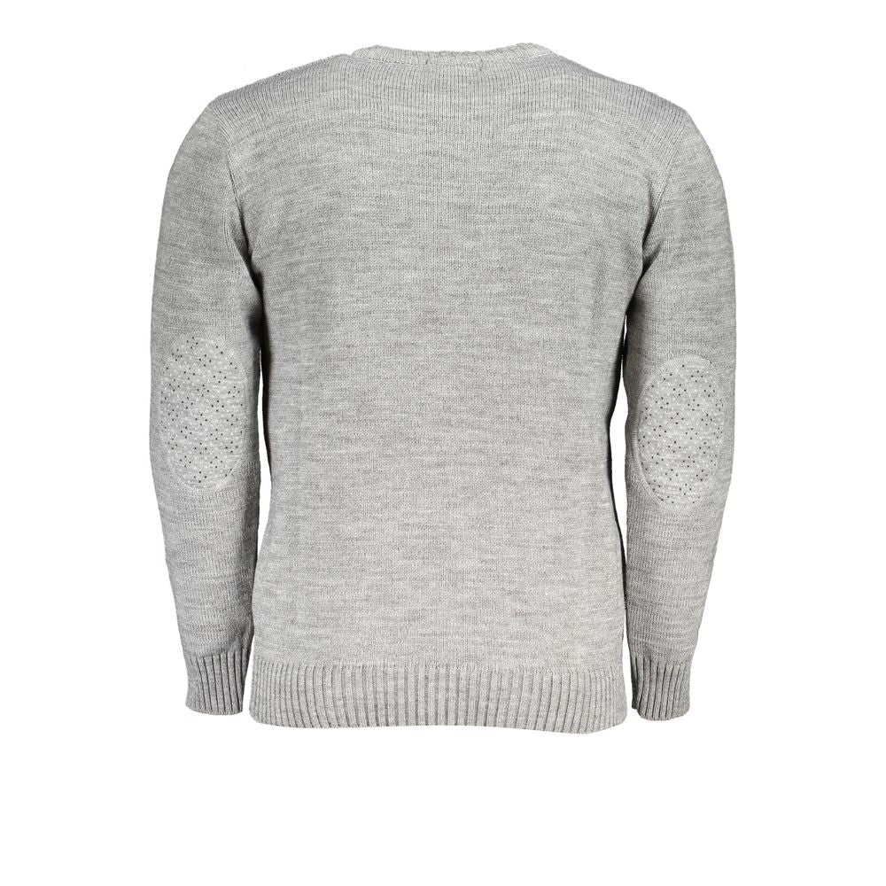 U.S. Grand Grigio Acrylic Men Sweater