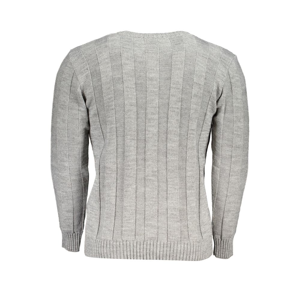 U.S. Grand Grigio Acrylic Men Sweater