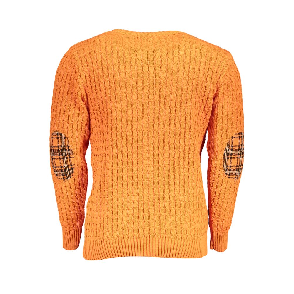 U.S. Grand Arancione Acrylic Men Sweater