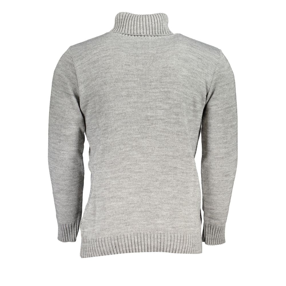 U.S. Grand Grigio Acrylic Men Sweater