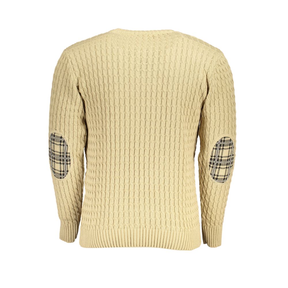 U.S. Grand Beige Acrylic Men Sweater