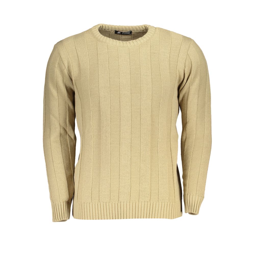 U.S. Grand Beige Acrylic Men Sweater