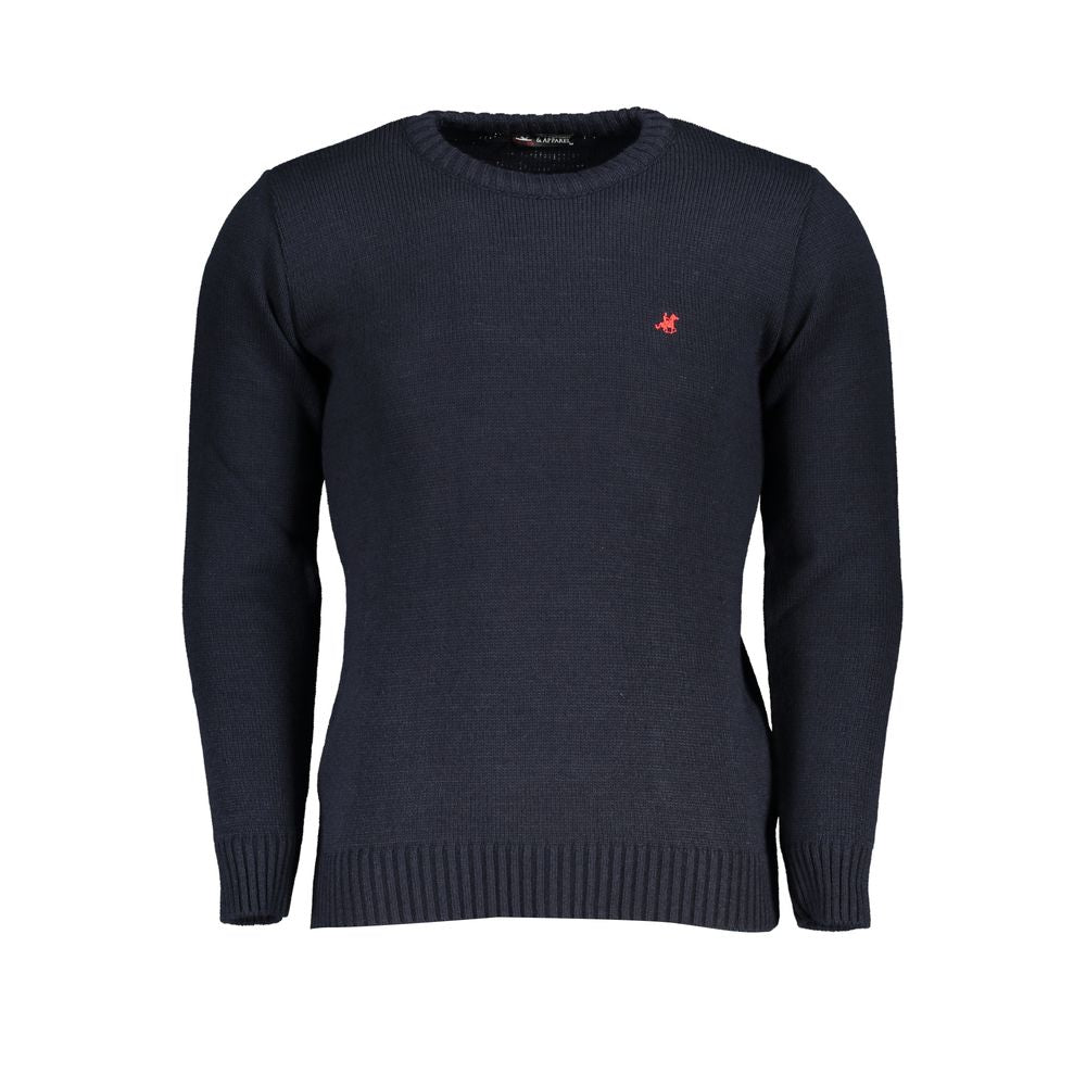 U.S. Grand Blue Acrylic Men Sweater