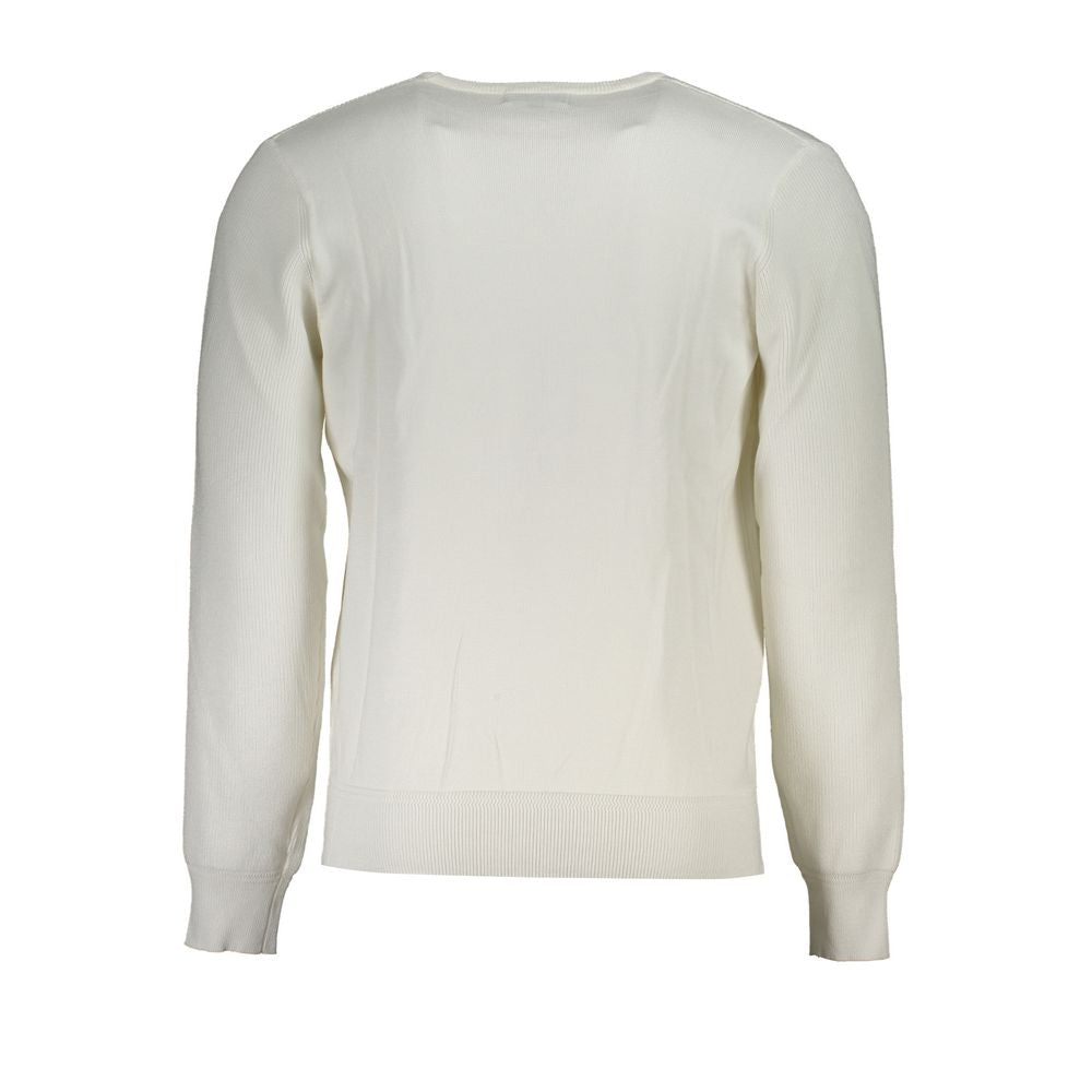 U.S. Grand White Viscosa Men Sweater