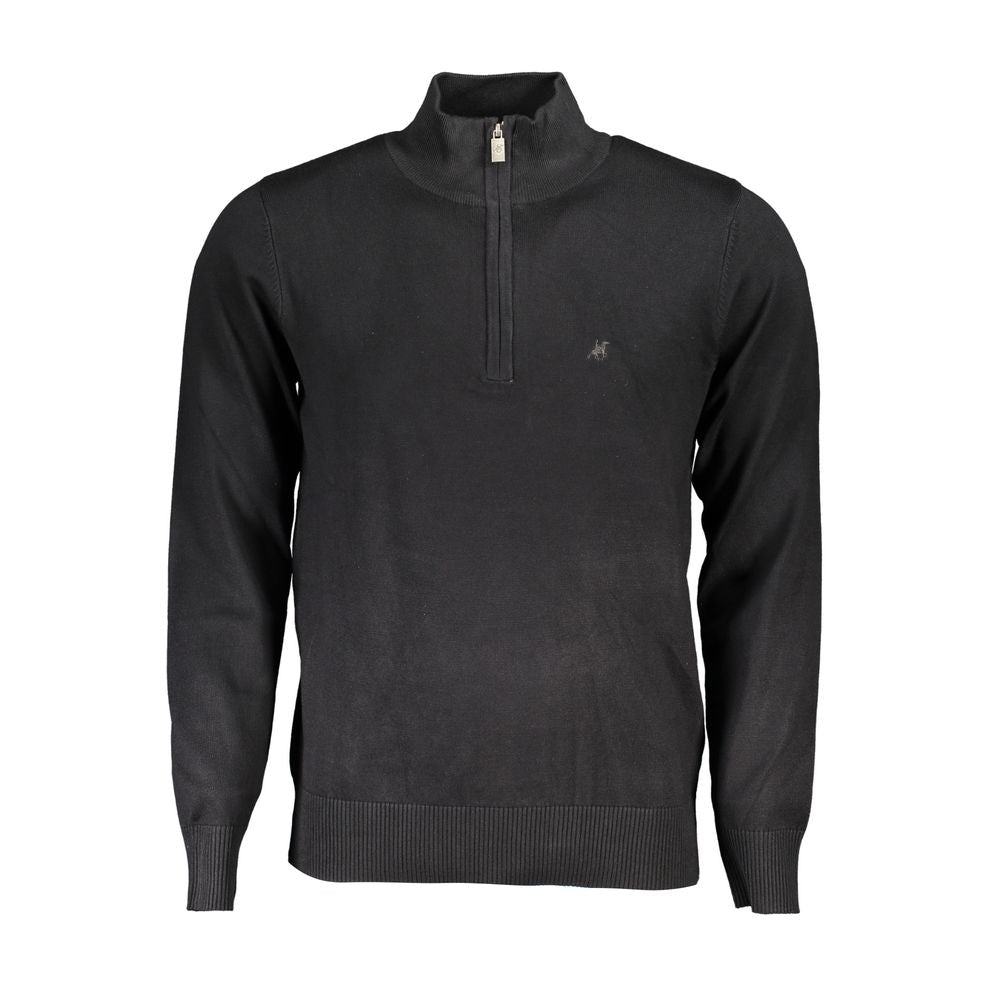 U.S. Grand Black Viscose Men's Sweater