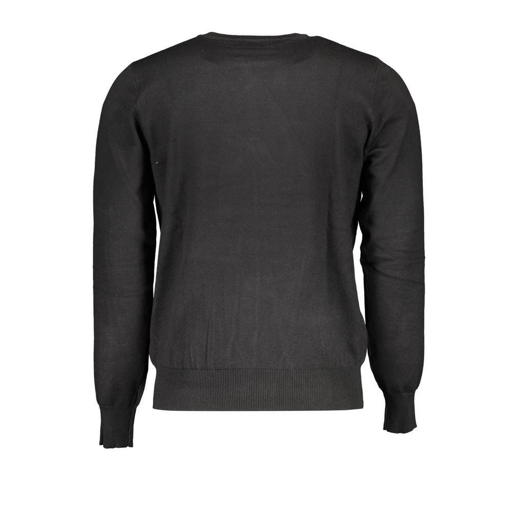 U.S. Grand Black Viscosa Men Sweater