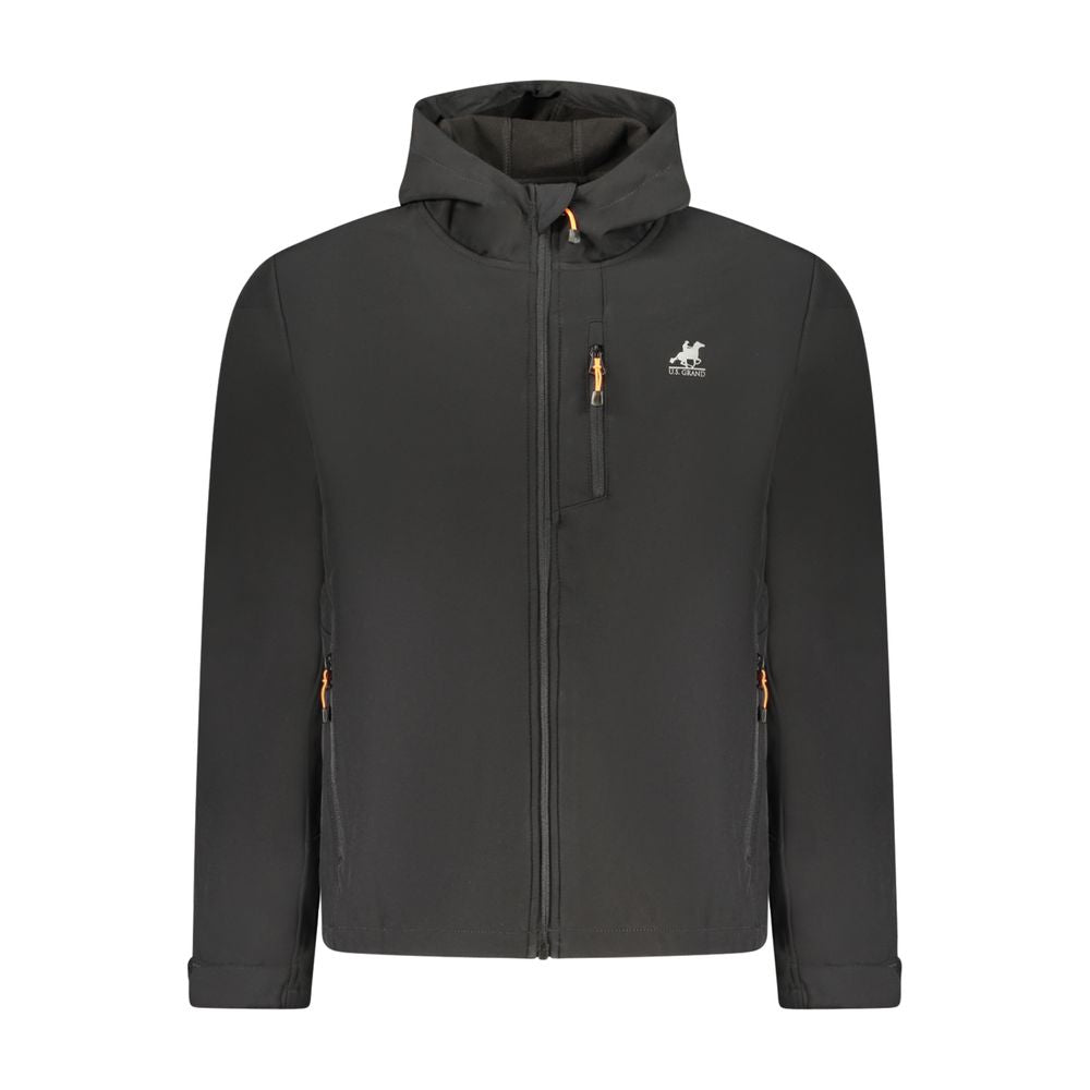 U.S. Grand Black Polyester Mens Jacket