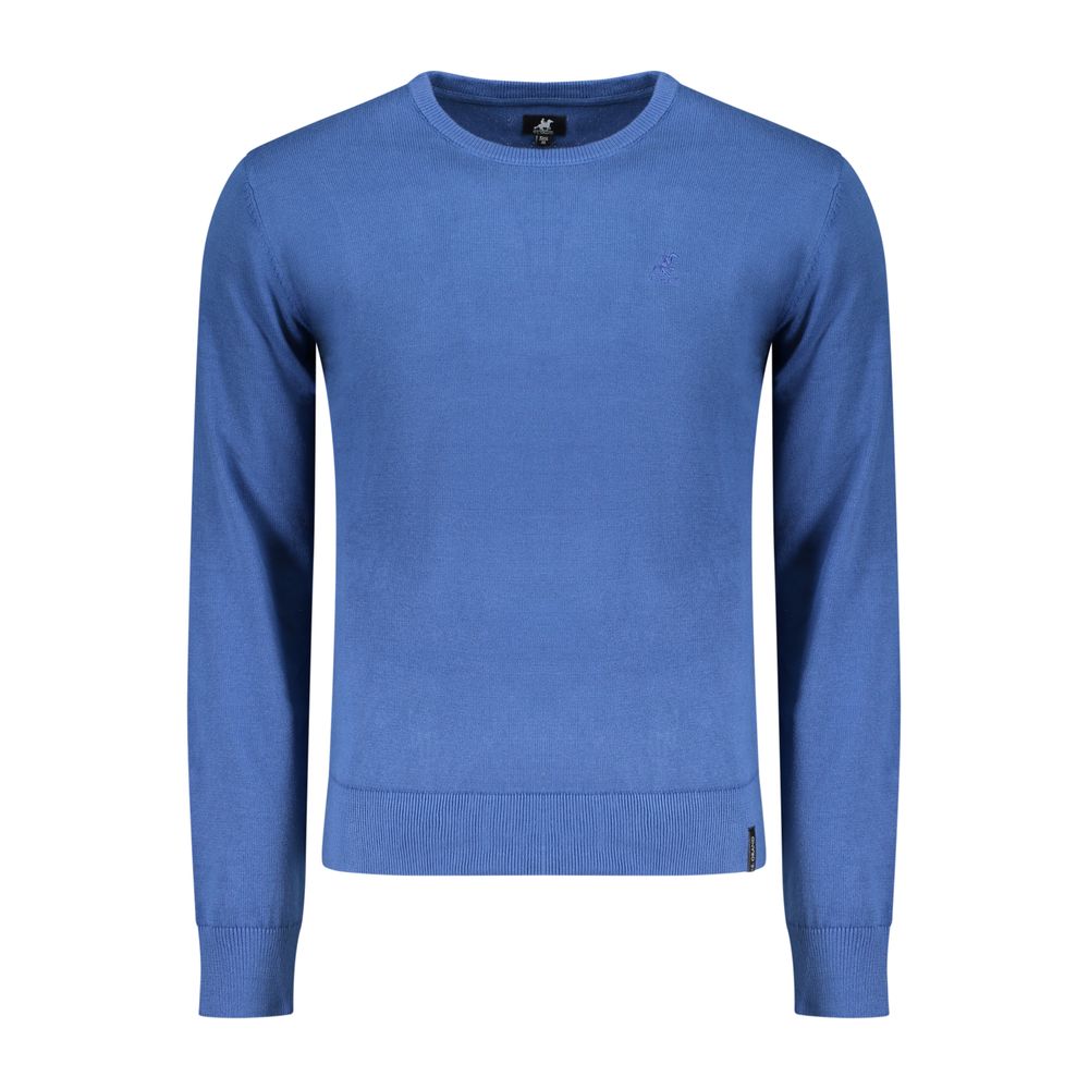 U.S. Grand Blue Cotton Men Sweater