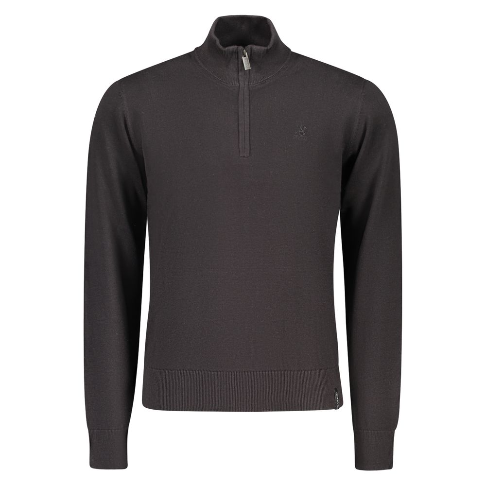 U.S. Grand Black Cotton Men Sweater