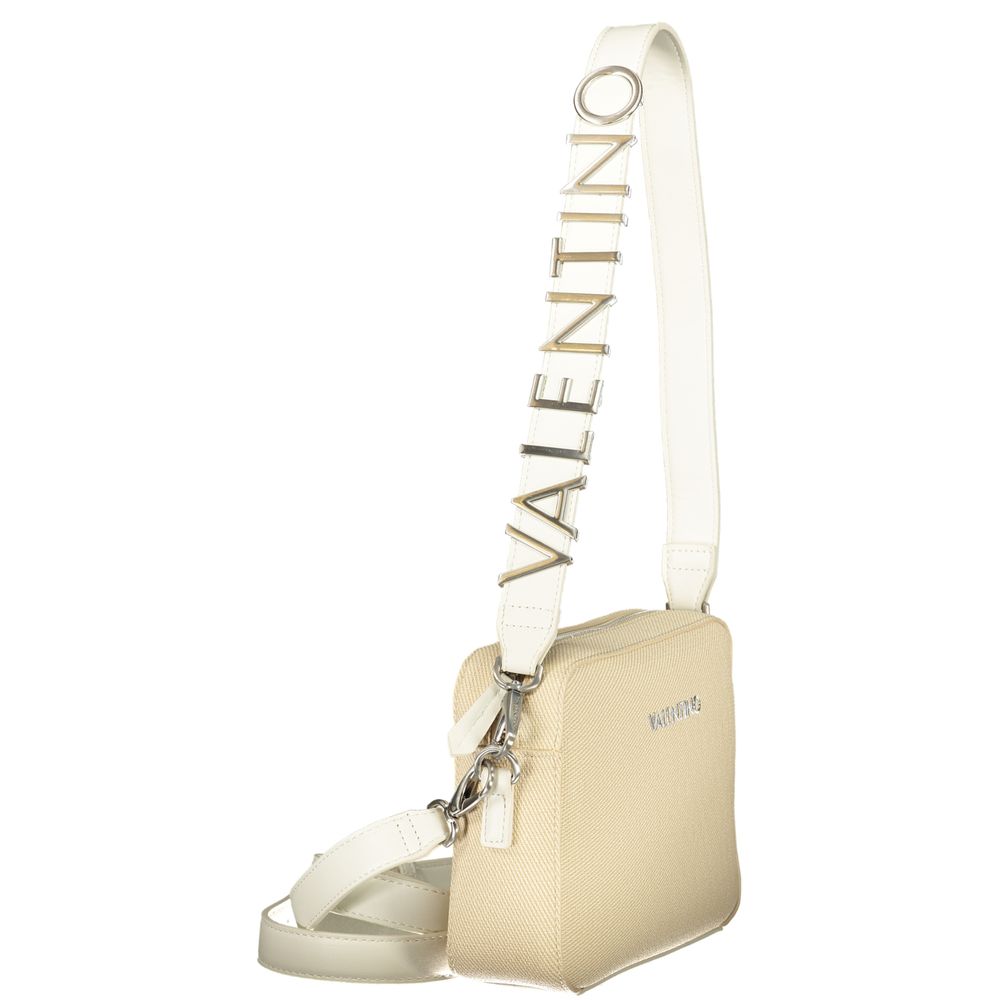 Valentino Beige Polyurethane Women's Bag with Double Shoulder Strap