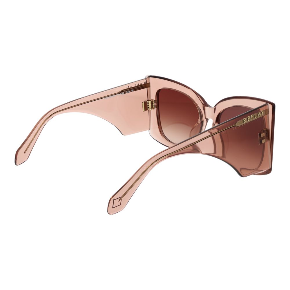 Replay Pink Plastic Sunglasses