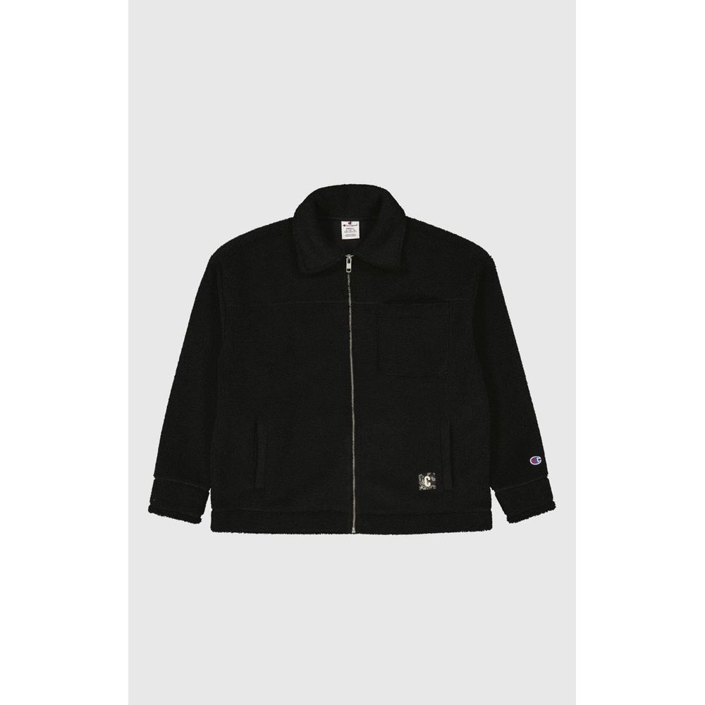 Champion Black Polyester Full-Length Jacket