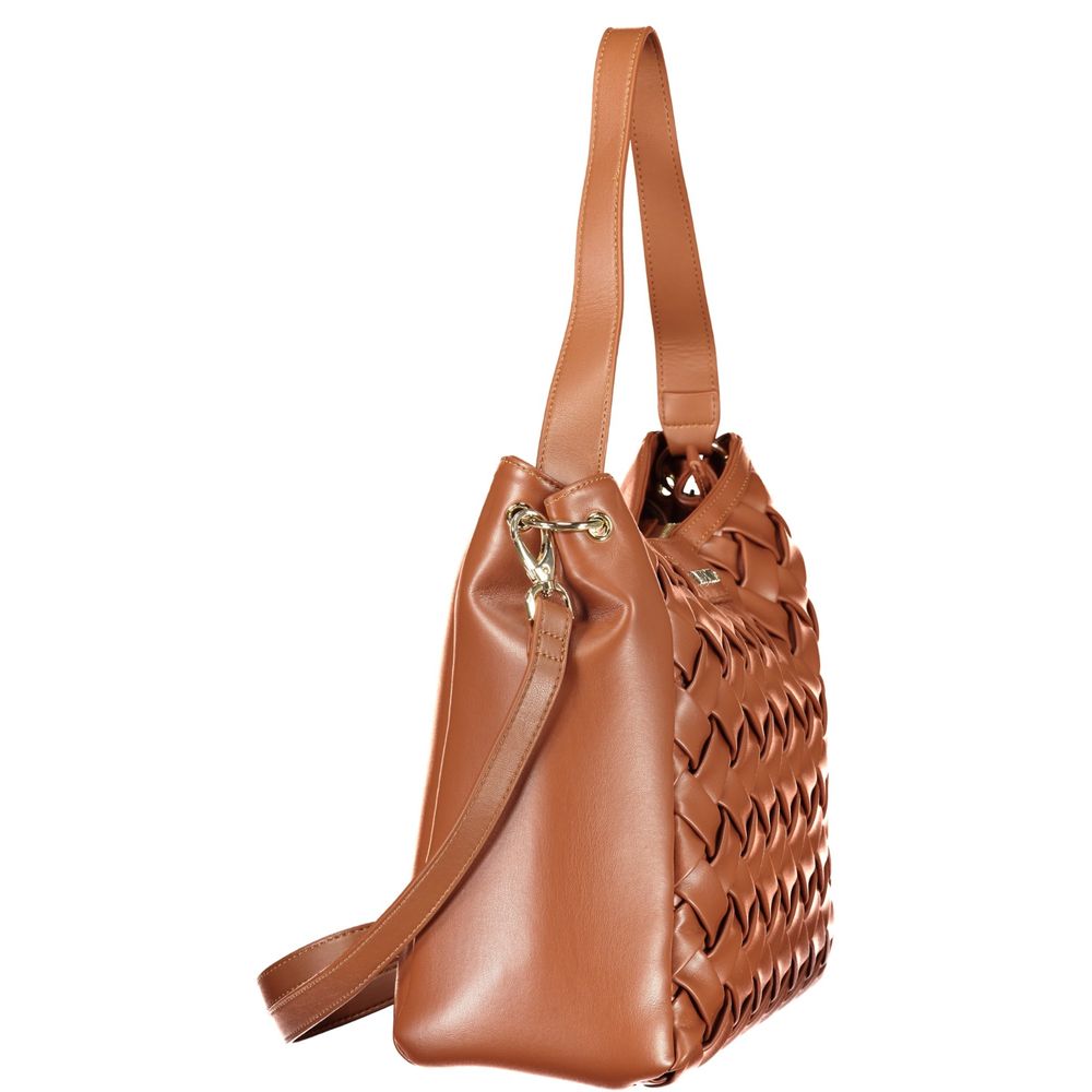 Valentino Brown Polyethylene Handbag