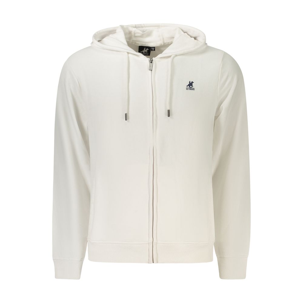 U.S. Grand White Cotton Men's Sweatshirt