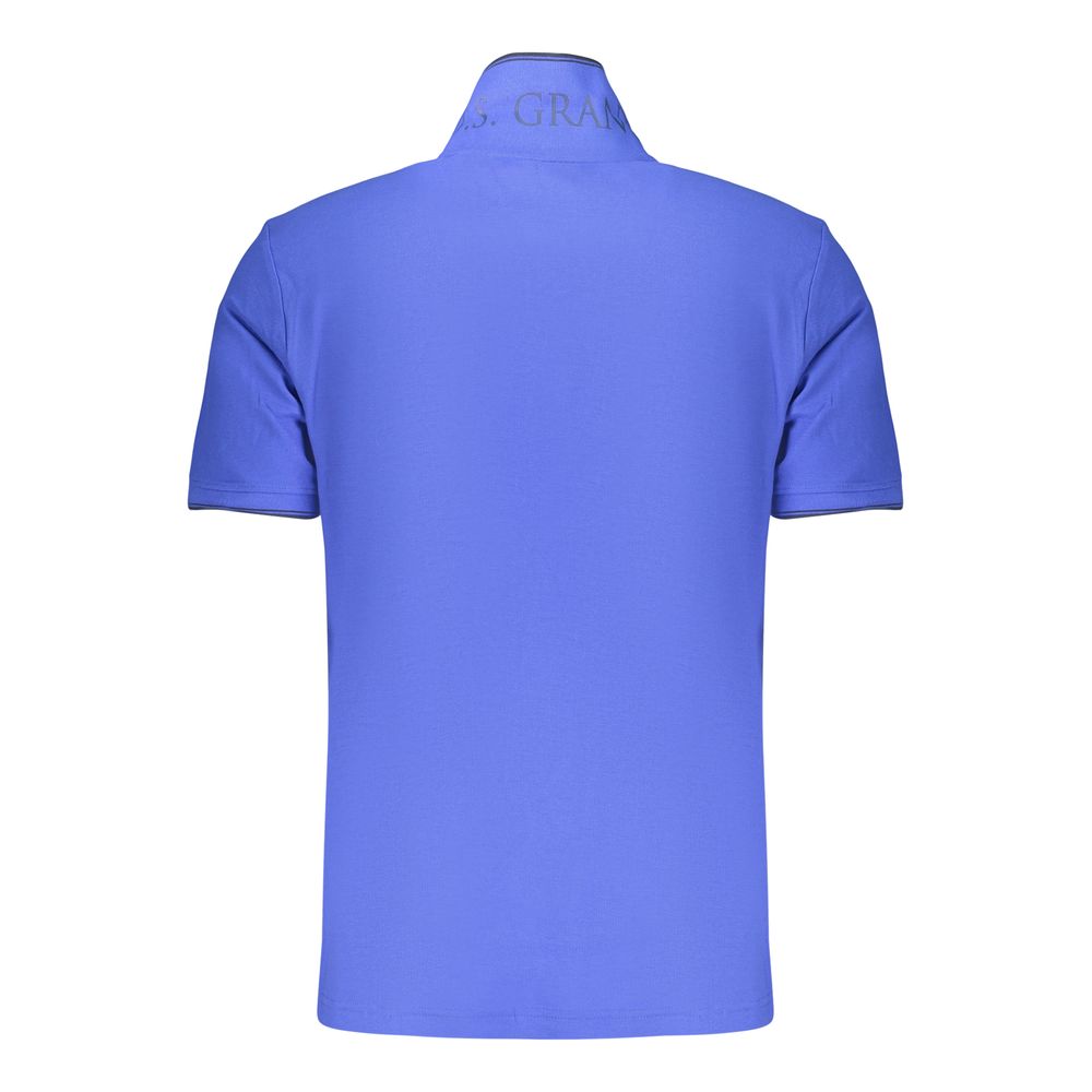 U.S. Grand Blue Cotton Men's Polo Shirt