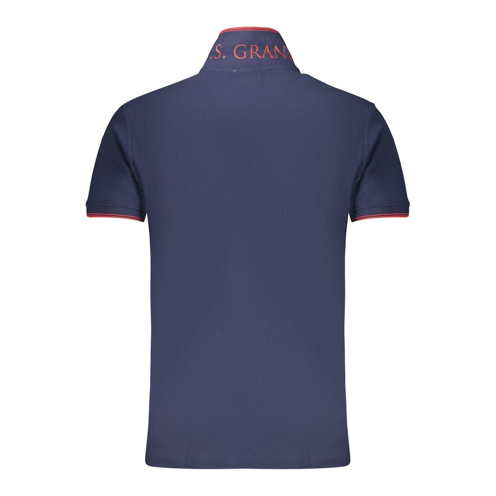 U.S. Grand Blue Cotton Men's Polo