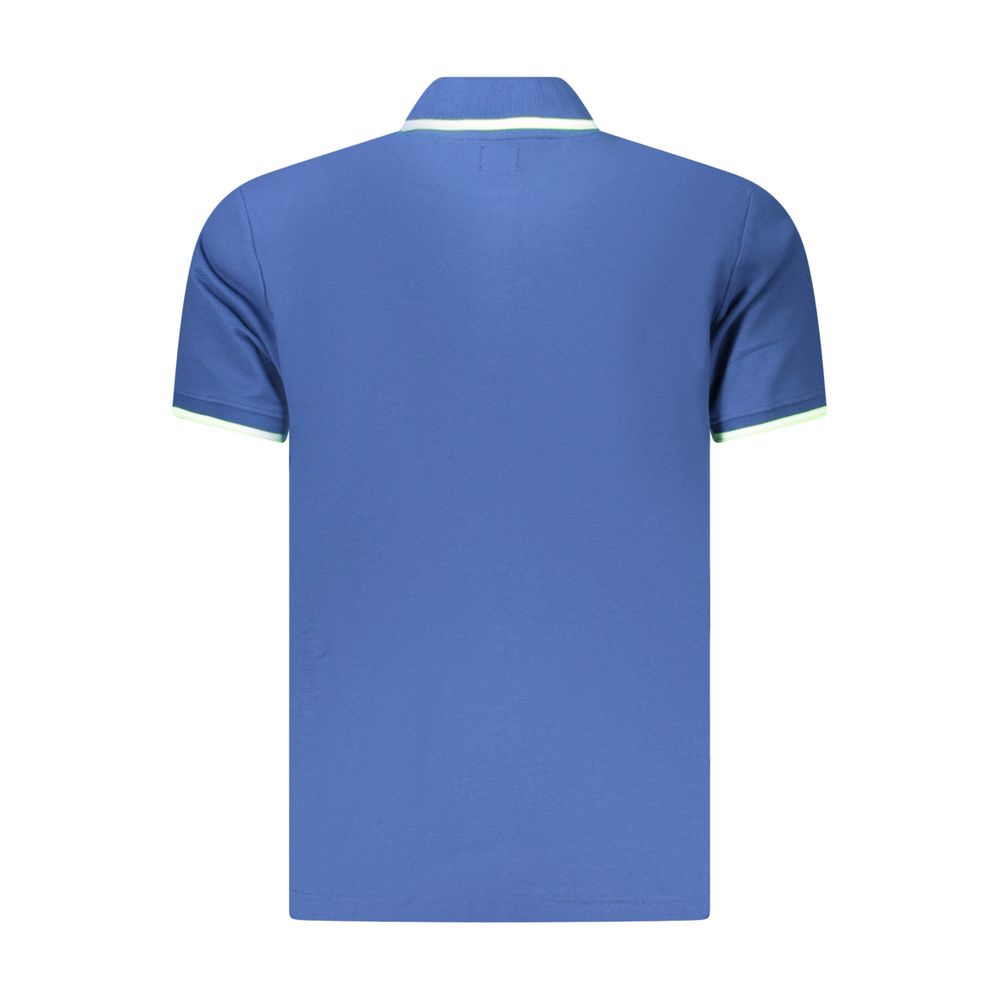 U.S. Grand Blue Cotton Men Polo Shirt