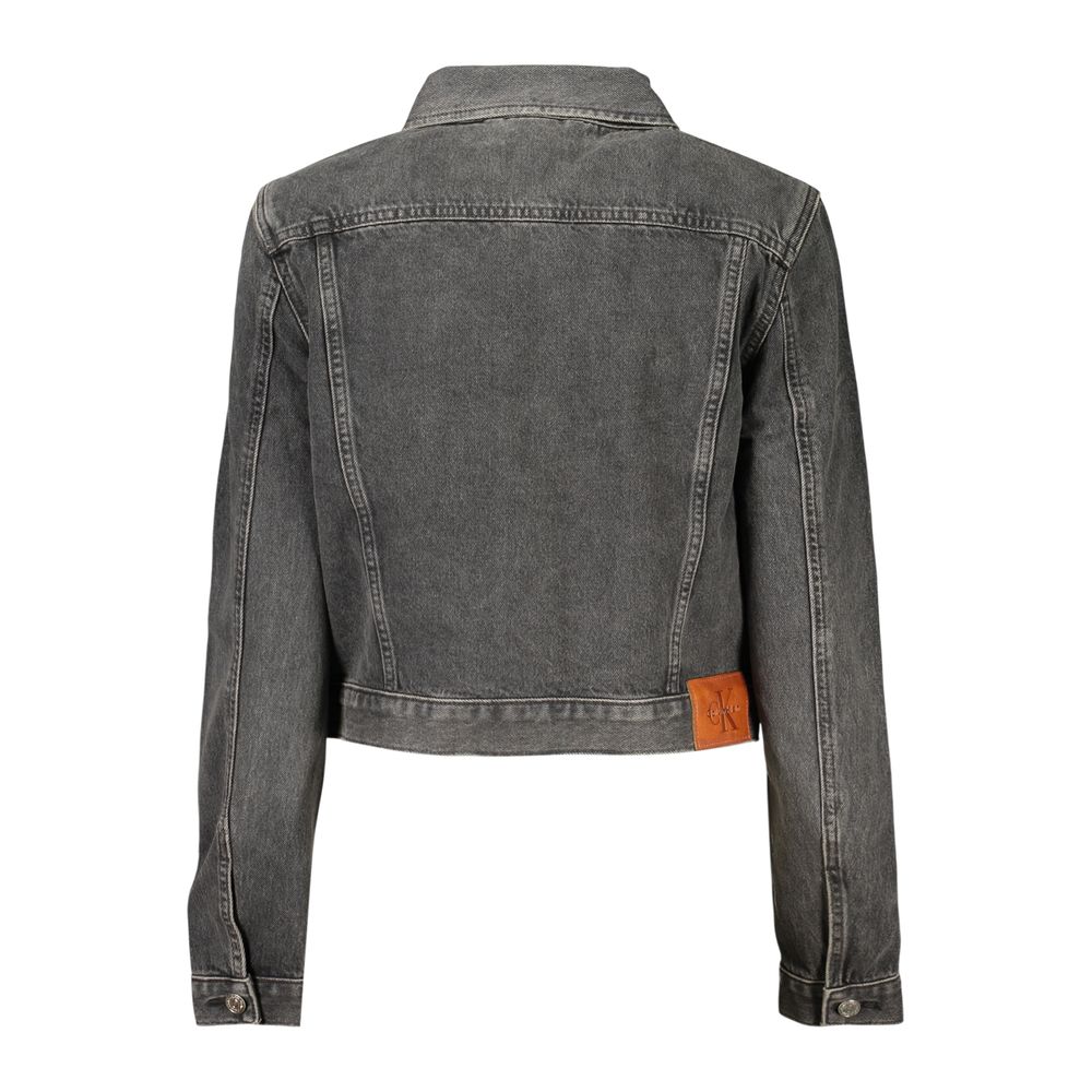 Calvin Klein Black Cotton Women's Jacket