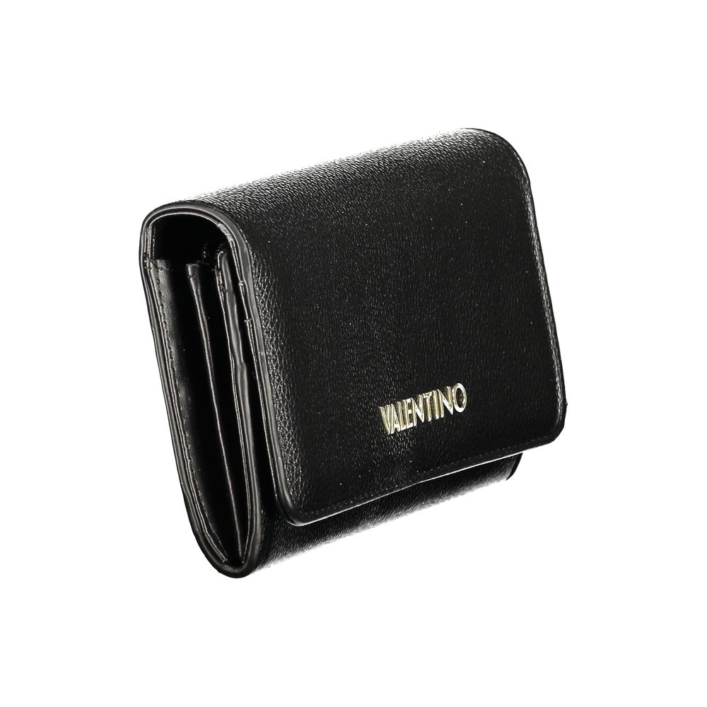 Valentino Black Polyurethane Women's Wallet